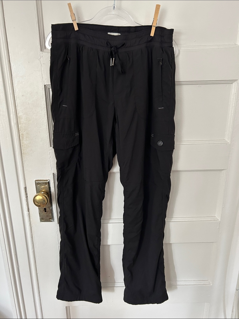 LL Bean Women's Vista Camp Pants, Fleece-Lined Cargo Pants, Women's Medium, EUC